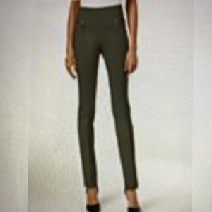 NWT Style & Co Petite Small Pull On Skinny Pants Olive Green